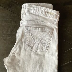 Kut from the Kloth White Skinny Jeans with Subtle Pocket Stitch